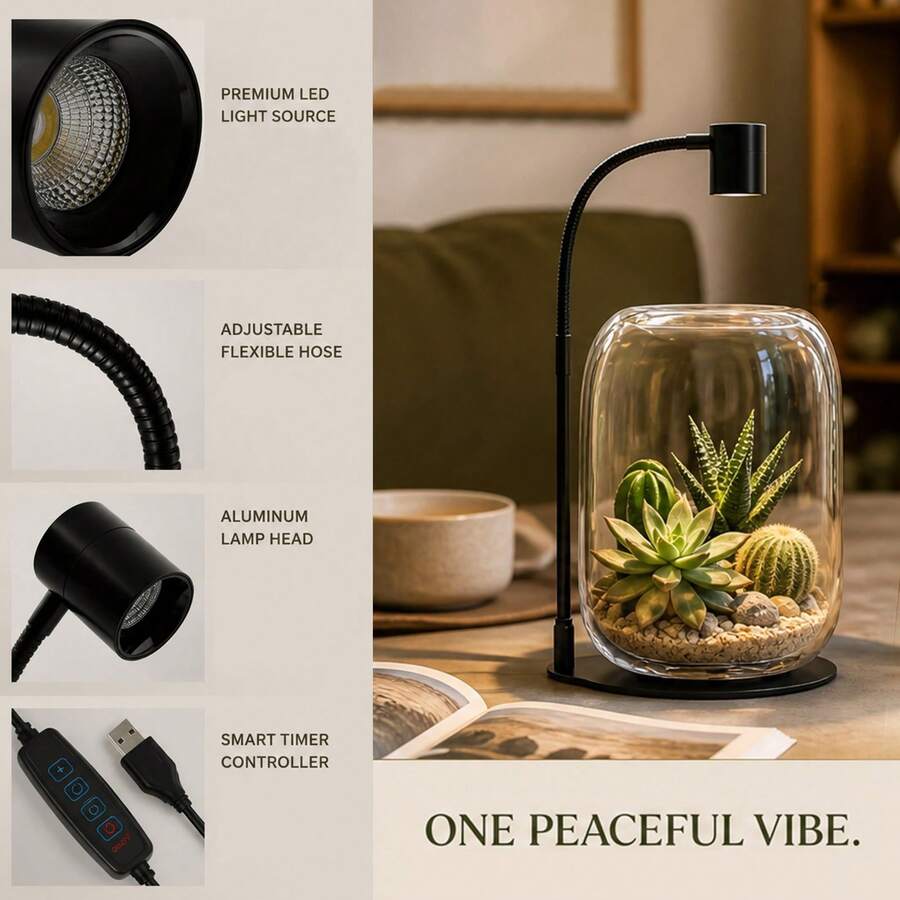 Gooseneck Desk Grow Light