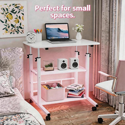 Compact Computer Desk — Multiple Layouts