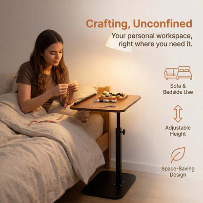 Flip-Top Craft & Laptop Desk — Black