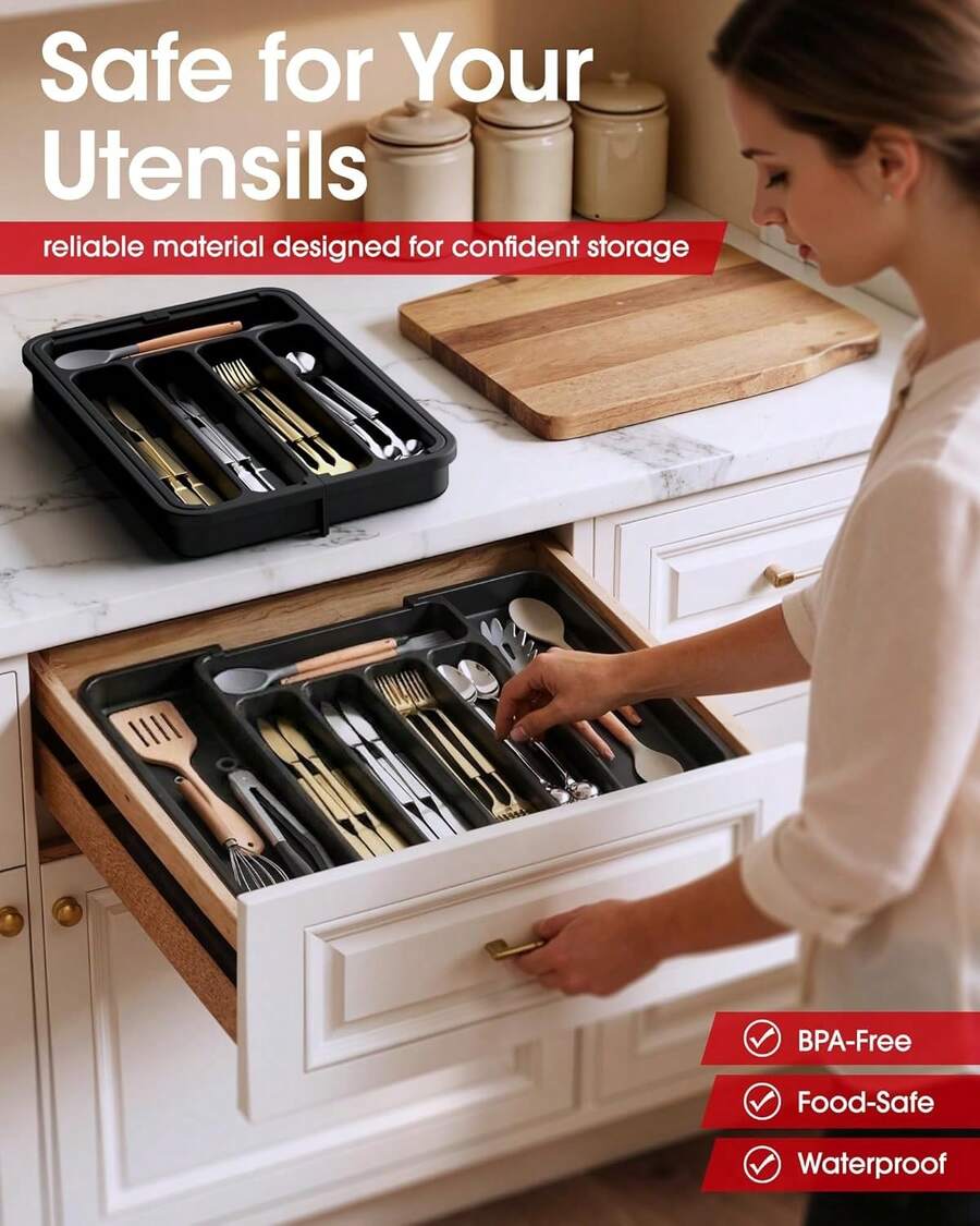 Expandable Cutlery Drawer Organizer