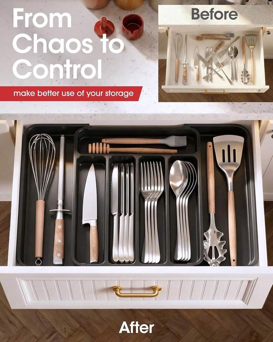 Expandable Cutlery Drawer Organizer