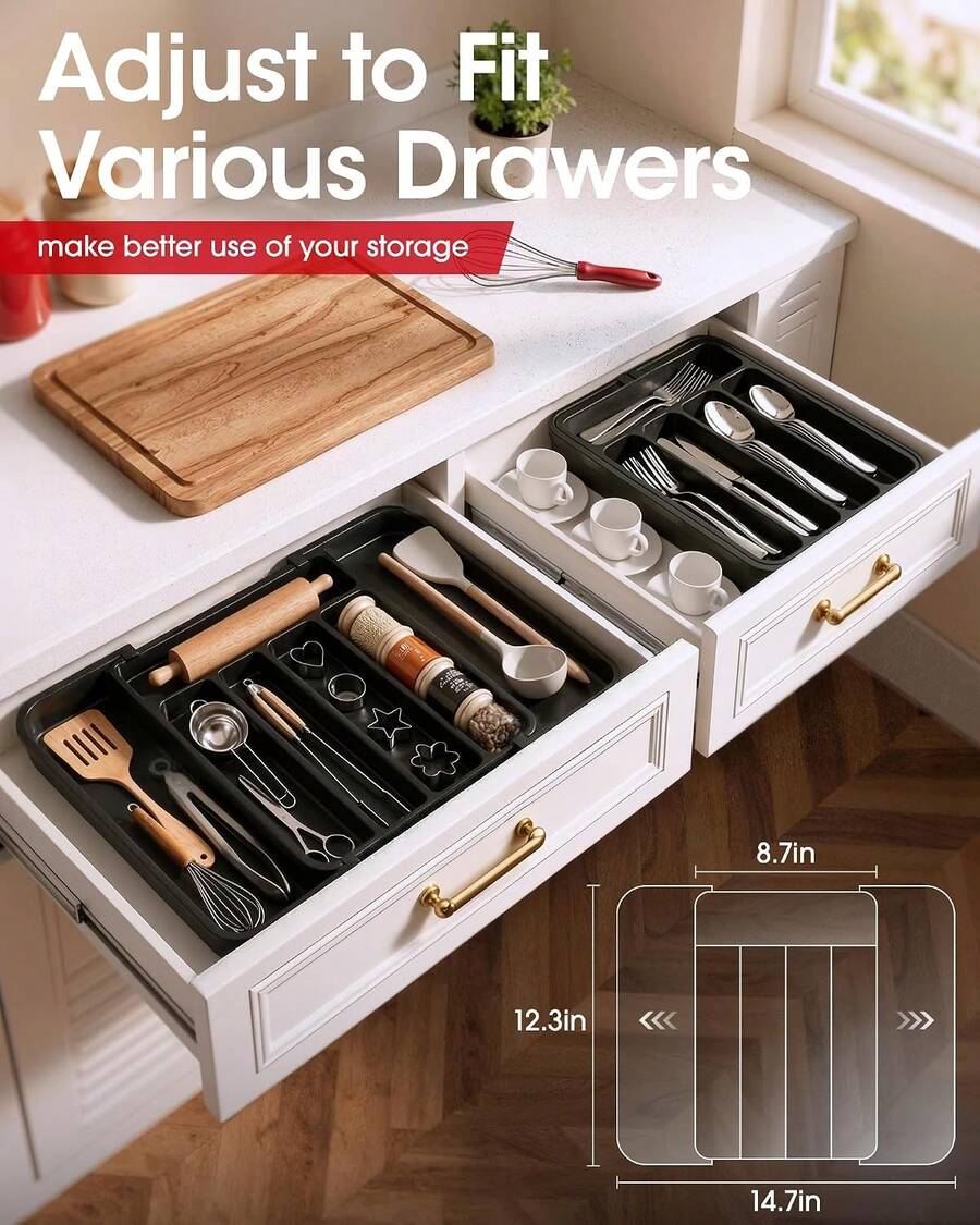Expandable Cutlery Drawer Organizer