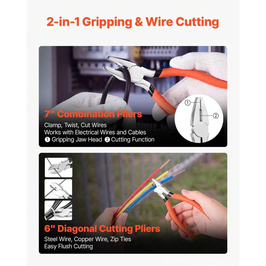 Home Pliers Sets — 5, 6, 7 or 20 Pieces