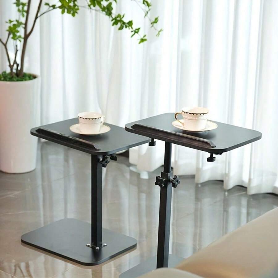 Flip-Top Craft & Laptop Desk — Black